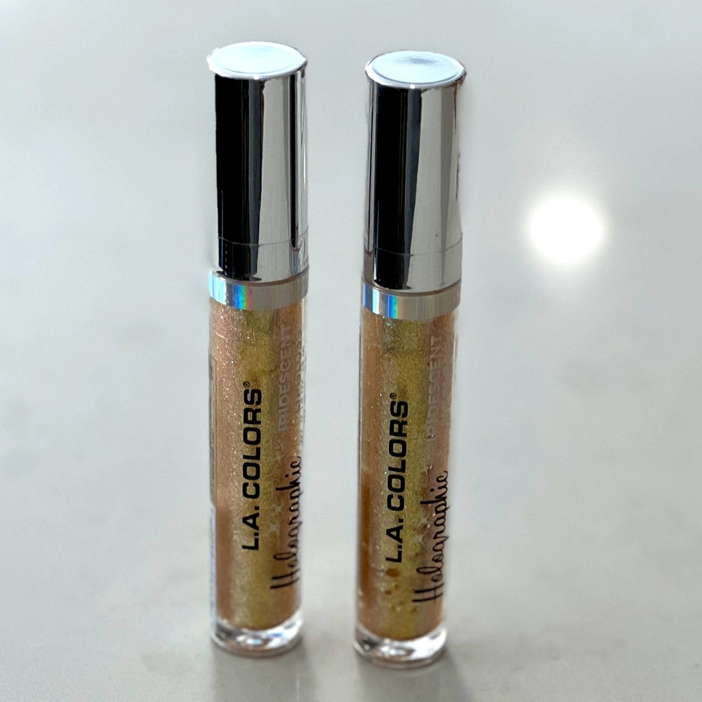 (2) L.A. Colors Holographic Iridescent Lipgloss Bundle